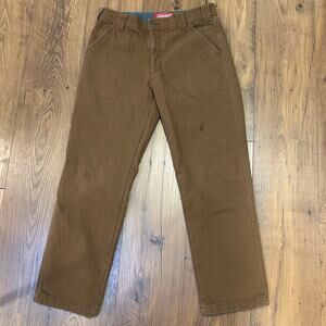 Coleman Fleece Lined Workwear 30 X 30  Tan Pants